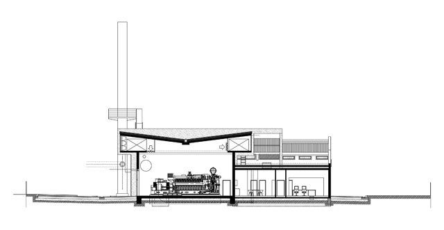 Schnitt Maschinenraum