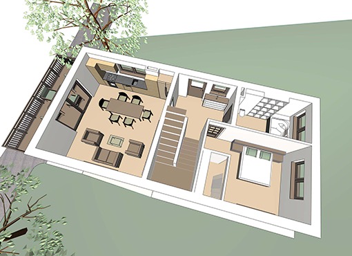 Wohnhaus Typ A Erdgeschoss