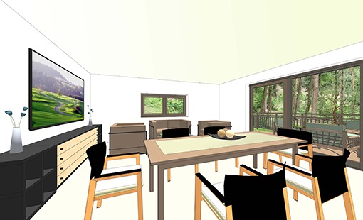 Wohnhaus Typ A EG Wohnraum