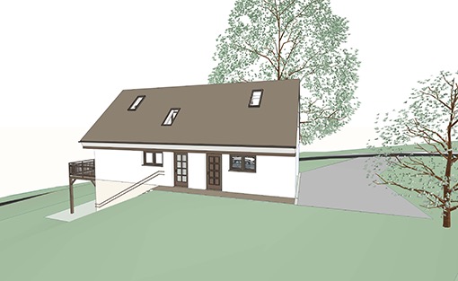 Wohnhaus Typ B Ansicht Ost