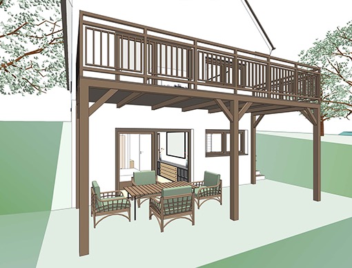 Wohnhaus Typ B UG Terrasse