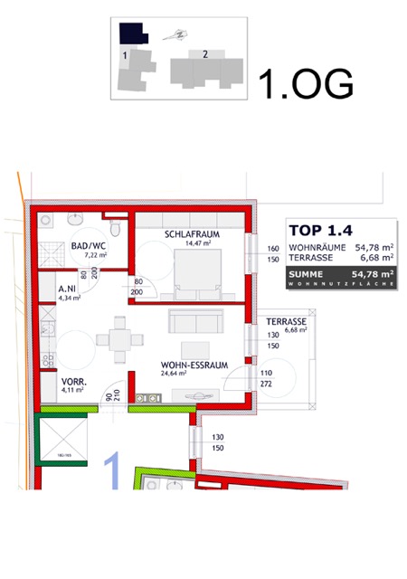 TOP 1.4 / 1. Obergeschoss