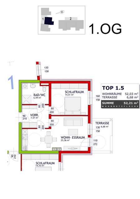 TOP 1.5 / 1. Obergeschoss